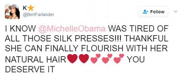 Sau bao nhiêu năm, cuối cùng người ta lại thấy mái tóc xoăn tự nhiên của phu nhân Michelle Obama - Ảnh 2.