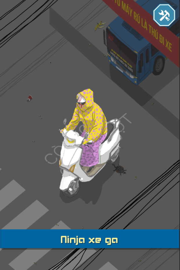 Game Việt biến bạn thành ninja xe tay ga vượt mọi thử thách giao thông ở Việt Nam - Ảnh 4.