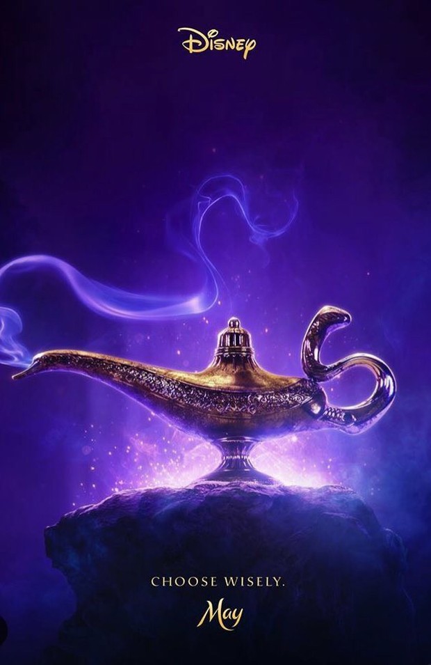 Lộ diện poster Aladdin lung linh huyền ảo, vai Thần Đèn về tay Will Smith - Ảnh 1.