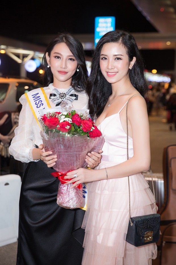 Thuỳ Tiên xúc động đến bật khóc khi Hoa hậu Tiểu Vy, Á hậu Thúy An tiễn lên đường đi Nhật thi Miss International 2018 - Ảnh 10.