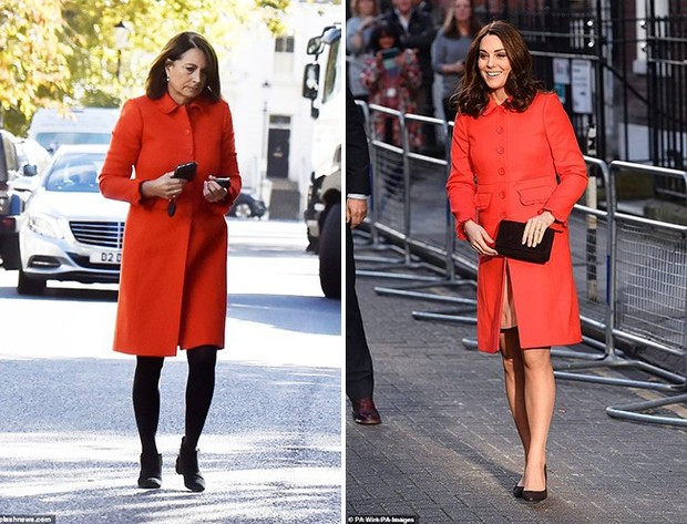 Các thánh soi đã ra tay và tia được Công nương Kate Middleton cùng mẹ đẻ rất hay mặc đồ giống nhau - Ảnh 1.