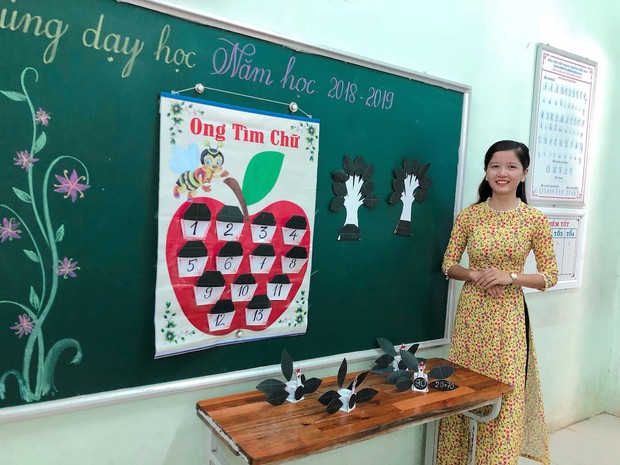 Các cô giáo viết đẹp hơn đánh máy ở Quảng Trị tiếp tục gây sốt với khả năng sáng tạo đồ dùng dạy học không giới hạn - Ảnh 7.