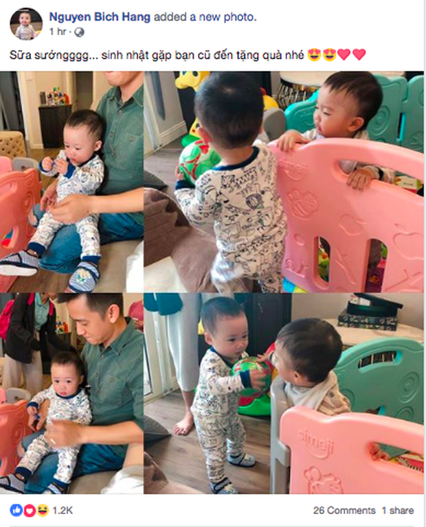Bella bất ngờ đưa con trai đến tặng quà và chúc mừng sinh nhật cậu ấm thứ 3 nhà hot mom Hằng túi - Ảnh 3.