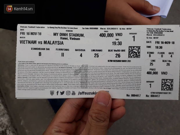 Giá vé Việt Nam Malaysia AFF CUP 2018 SVĐ Mỹ Đình lên đến 3 triệu/cặp - Ảnh 3.