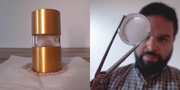 Đẳng cấp dân chơi sống ảo: Chế lens máy ảnh từ băng, cắt gọt 6 tháng rồi tan chảy trong 1 phút - Ảnh 3.