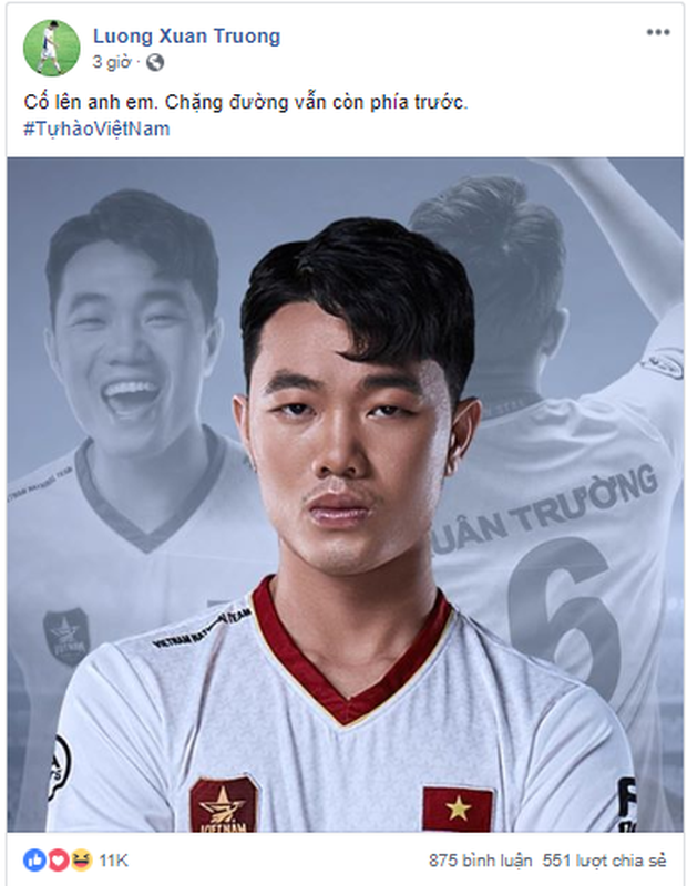 Cầu thủ đội tuyển Việt Nam đồng loạt đổi avatar Facebook khoe áo mới - Ảnh 2.
