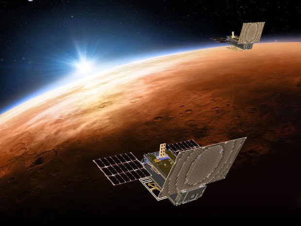 Sau 7 phút kinh hoàng, tàu thăm dò InSight của NASA đã hạ cánh thành công xuống bề mặt Sao Hỏa, đây là hình ảnh đầu tiên nó gửi về - Ảnh 3.