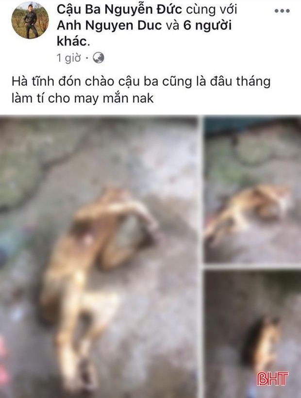 Thêm 1 thanh niên Hà Tĩnh đăng ảnh khoe giết khỉ trên Facebook - Ảnh 1.