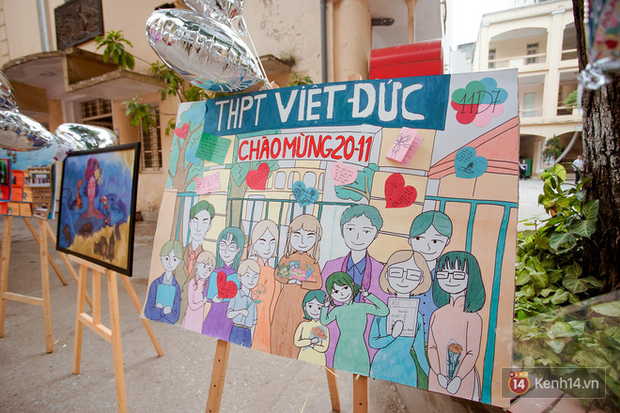 Trường Việt Đức chào mừng ngày 20/11: Đã mắt ngắm dàn nữ sinh xinh ngây ngất trong tà áo dài - Ảnh 17.