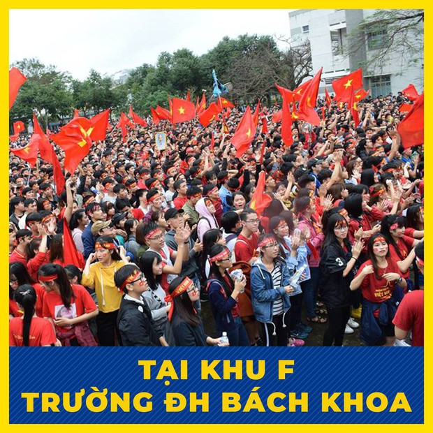Sinh viên hàng loạt trường Đại học lớn sẵn sàng cháy hết mình cùng đội tuyển Việt Nam - Ảnh 4.