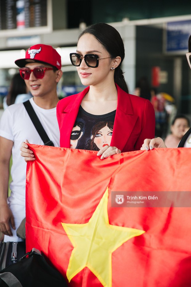 Hương Giang diện nguyên cây đồ đỏ rực, mang theo 105 kg trang phục đi chinh chiến Hoa hậu Chuyển giới Quốc tế - Ảnh 5.