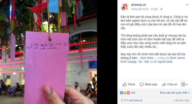  Điều ước năm mới của con bạn là gì? Với em bé này là: Con ước bố mẹ sẽ trở về với nhau  - Ảnh 1.