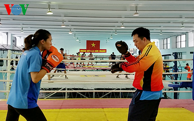 Từ chiếu chèo lên sàn đấu, nữ võ sĩ boxing ước một Asiad thành công - Ảnh 2.