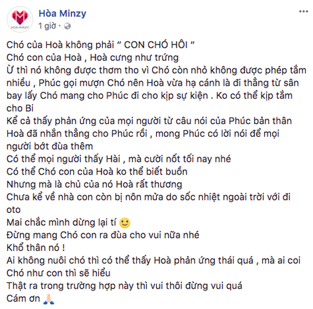 Đức Phúc nhỡ mồm vô tư chê chó cưng của Hoà Minzy hôi, tình bạn nhà hoa dâm bụt đứng trước nguy cơ rạn nứt? - Ảnh 2.