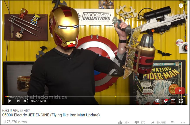 YouTuber bỏ cả việc để chế bảo bối Avengers: Biến hóa khiên Captain, giáp Iron Man như thật - Ảnh 3.
