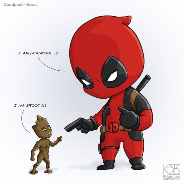 "Bé Groot" được diện xiêm y đỏ choét chúc mừng thành công của bựa nhân "Deadpool Photo-1-15269217513181943661685