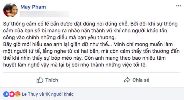 Phản ứng của Phạm Lịch trước chia sẻ vợ Phạm Anh Khoa lên tiếng bảo vệ chồng - Ảnh 2.