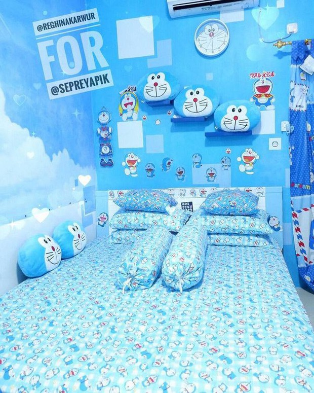Gia đình kỳ lạ tại Indonesia cuồng Doraemon tới nỗi dán hình Doraemon khắp ngôi nhà - Ảnh 11.