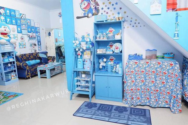 Gia đình kỳ lạ tại Indonesia cuồng Doraemon tới nỗi dán hình Doraemon khắp ngôi nhà - Ảnh 16.