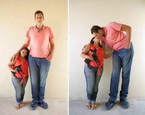 Chuyện tình cổ tích của thanh niên cao gấp đôi bạn gái: Khi chàng 2 mét còn nàng vừa tròn mét mốt không hơn - Ảnh 1.