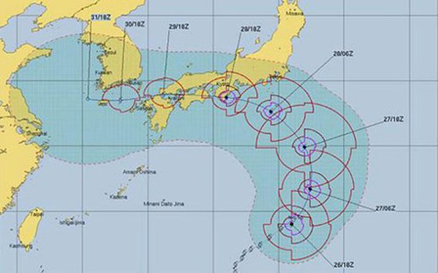 Nhật Bản chuẩn bị hứng chịu thêm một trận bão lớn - Ảnh 1.