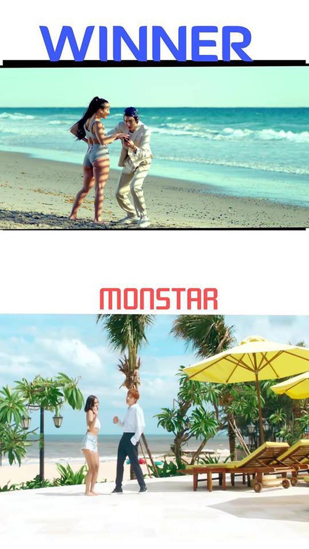 Vừa ra mắt, MV Hey Girl (Monstar) dính nghi án vay mượn concept MV mùa hè của WINNER - Ảnh 4.