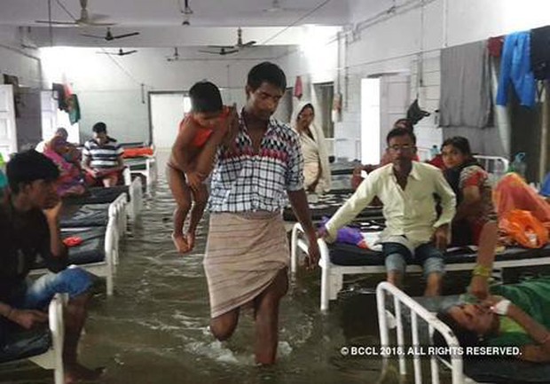 Ấn Độ: Mưa lớn gây ngập nặng, cá bơi vào bệnh viện - Ảnh 4.