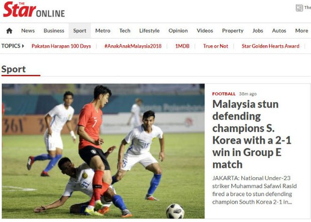 Truyền thông Malaysia ngất ngây với kỳ tích của đội nhà - Ảnh 1.