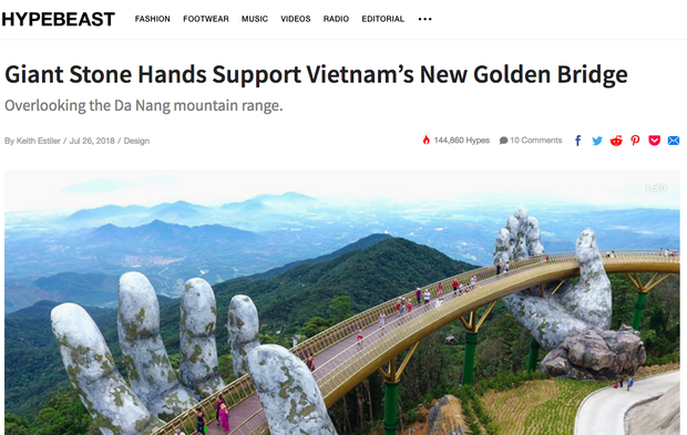Cầu Vàng ở Đà Nẵng vẫn đang là từ khoá hot nhất trên các trang tin lẫn mạng xã hội quốc tế - Ảnh 10.