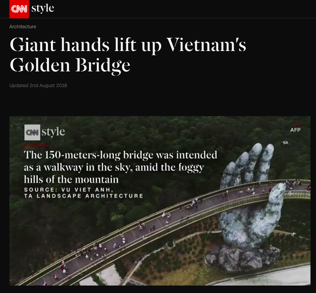 Cầu Vàng ở Đà Nẵng vẫn đang là từ khoá hot nhất trên các trang tin lẫn mạng xã hội quốc tế - Ảnh 6.