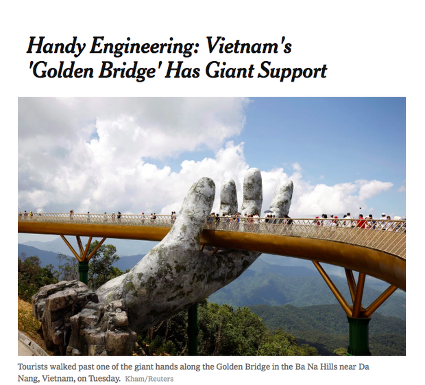 Cầu Vàng ở Đà Nẵng vẫn đang là từ khoá hot nhất trên các trang tin lẫn mạng xã hội quốc tế - Ảnh 17.