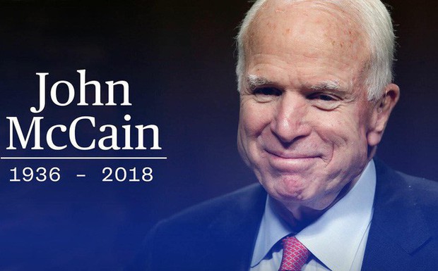 NÓNG: Thượng nghị sĩ John McCain qua đời ở tuổi 81 do căn bệnh ung thư não - Ảnh 1.