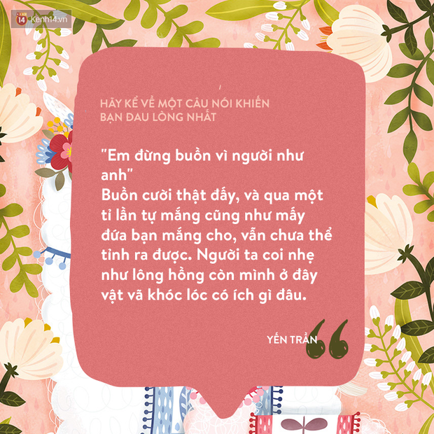 Có những lời nói, nghe thì đơn giản và giản dị tuy nhiên nhằm lại thương tổn khó khăn rất có thể xóa được - Hình ảnh 9.