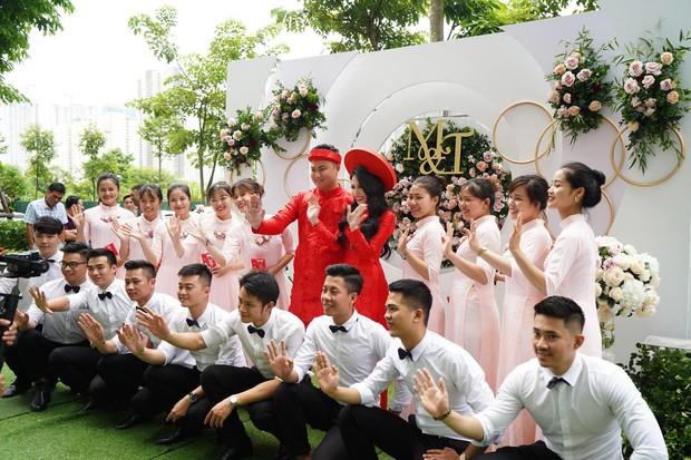 Toàn cảnh lễ ăn hỏi Vân Navy và chồng doanh nhân tại Hà Nội sáng nay- Ảnh 6.