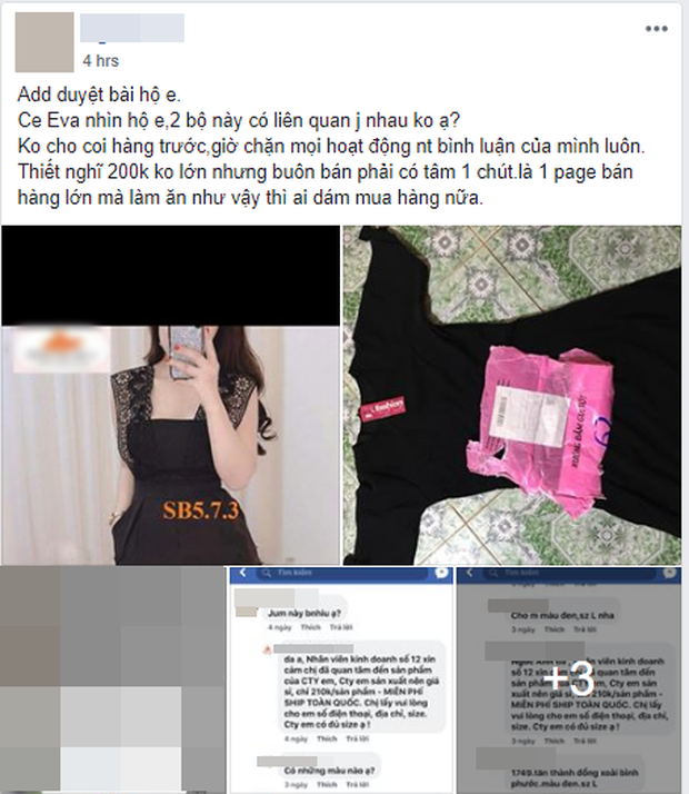 Đặt mua Jumpsuit ren sexy nhưng cô gái lại nhận được chiếc váy đen chẳng liên quan, còn bị block thẳng tay khi phàn nàn về sản phẩm - Ảnh 2.