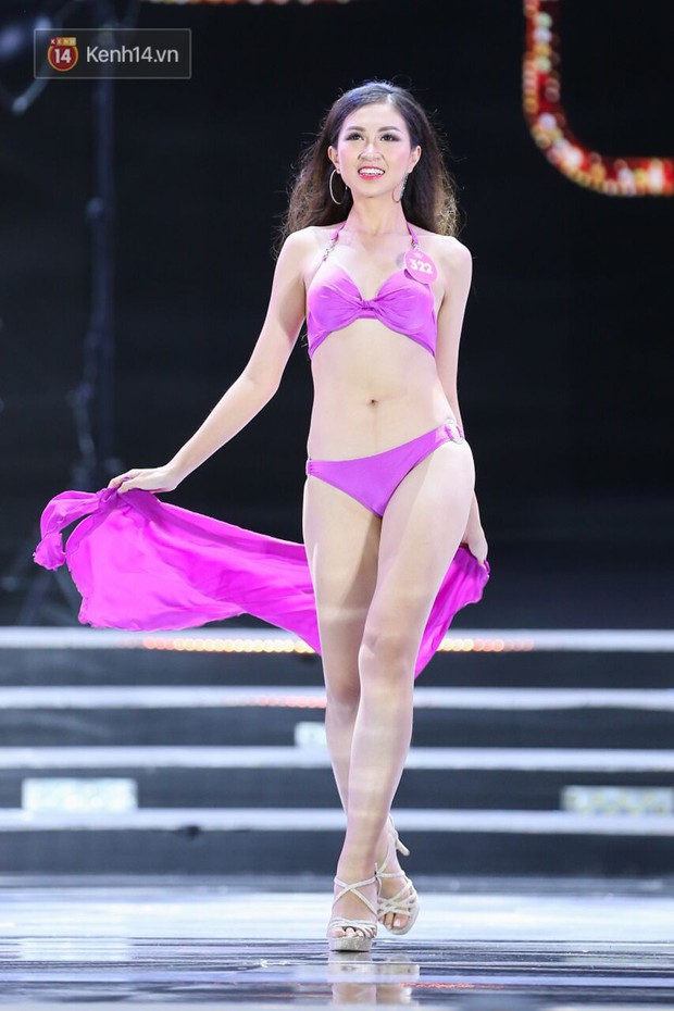 Cận cảnh hình thể nóng bỏng của Top 25 thí sinh Hoa hậu Việt Nam 2018 trong màn trình diễn bikini - Ảnh 7.