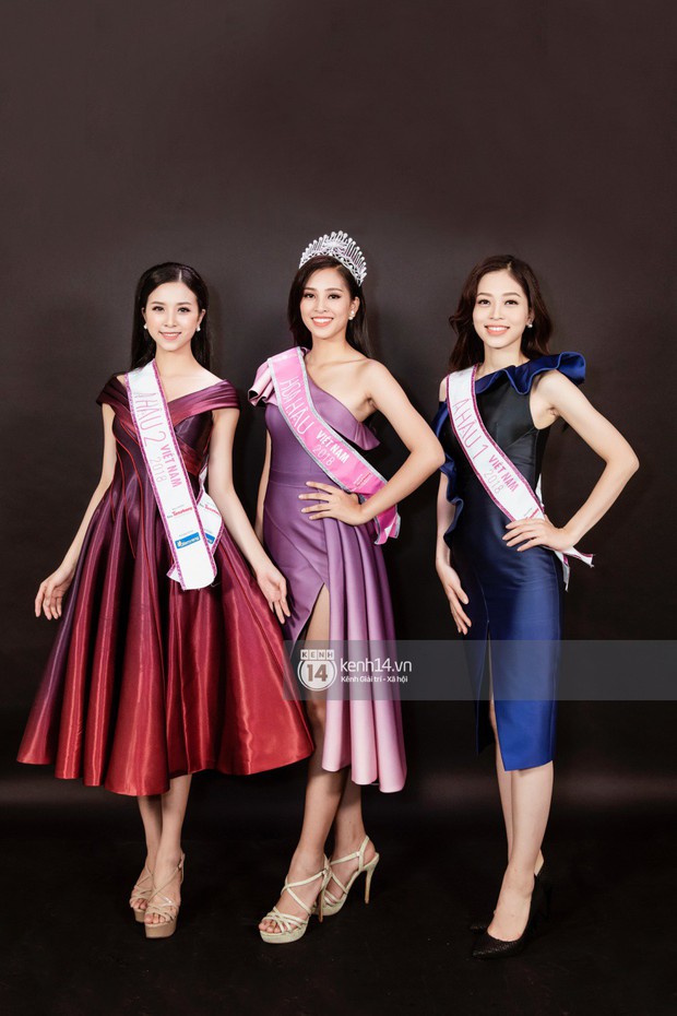 Ngắm Hoa hậu Trần Tiểu Vy sắc sảo bên cạnh Á hậu Phương Nga và Thúy An  - Ảnh 3.