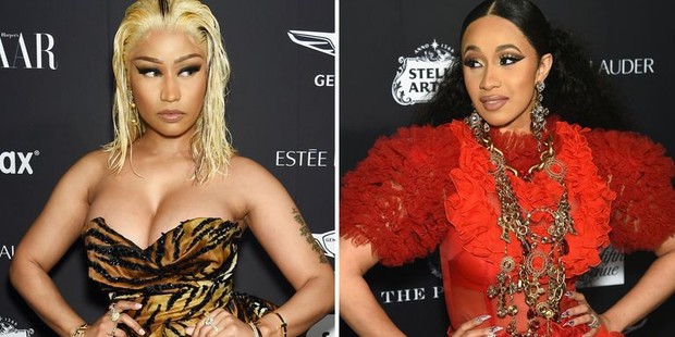 Clip: Cardi B and Nicki Minaj had a serious fight in the middle of the event, one had her clogs thrown, the other had her wig pulled and her dress torn!  - Photo 1.