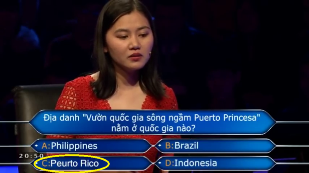Ngay số phát sóng đầu năm 2018, Ai là triệu phú đã sai chính tả, viết nhầm tên quốc gia - Ảnh 3.