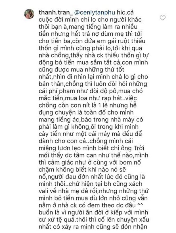 Mâu thuẫn với chồng, Thanh Trần bỏ về nhà về đẻ, tiết lộ bản thân quá mệt mỏi vì anh chồng trẻ con - Ảnh 3.