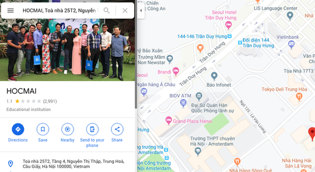 Hợp tác cùng giáo viên Vũ Khắc Ngọc, HOCMAI nhận bão 1* trên chợ ứng dụng và Google Maps - Ảnh 3. Hợp tác cùng giáo viên Vũ Khắc Ngọc, HOCMAI nhận bão 1* trên chợ ứng dụng và Google Maps - Ảnh 3.