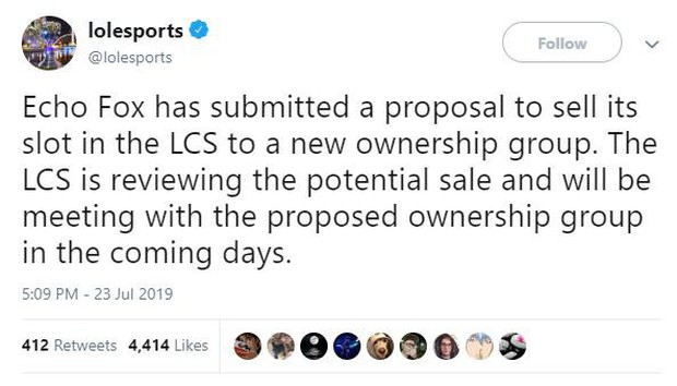 Đang diễn ra CKTG 2019, Riot Games và Echo Fox lại kéo nhau ra tòa phân chia số tiền 33 triệu USD - Ảnh 2.