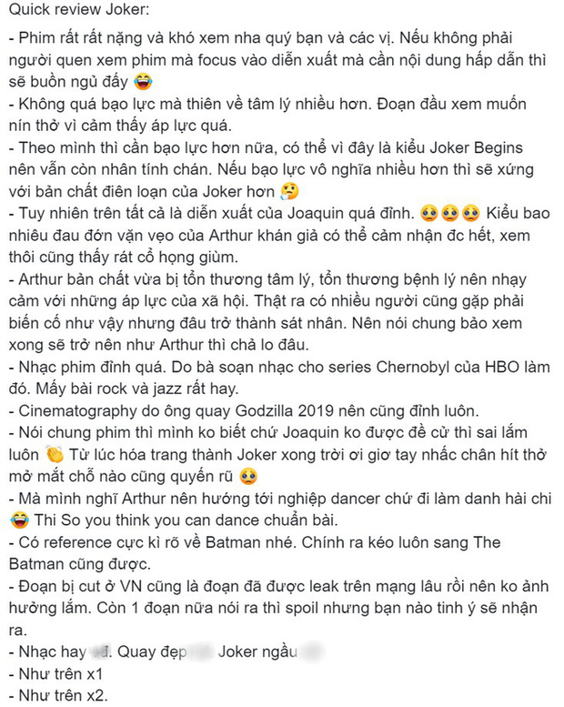 MXH Việt phát cuồng sau suất chiếu đầu tiên của Joker: Tuyệt phẩm từ hình ảnh đến âm thanh, Joaquin là gã hề xuất sắc nhất lịch sử! - Ảnh 8.