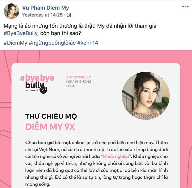 Dàn sao Vbiz hưởng ứng tham gia #ByeByeBully: Đã đến lúc cần lên tiếng chấm dứt mọi hành động cào phím, ném đá giấu tay trên mạng xã hội! - Ảnh 24.