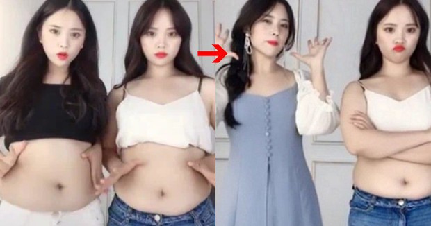 Tự tin vạch bụng khoe mỡ, cặp song sinh Hàn chứng minh: béo vẫn có thể mặc đồ đẹp nhờ 2 tips hack dáng đỉnh cao - Ảnh 1. Tự tin vạch bụng khoe mỡ, cặp song sinh Hàn chứng minh: béo vẫn có thể mặc đồ đẹp nhờ 2 tips hack dáng đỉnh cao - Ảnh 1.