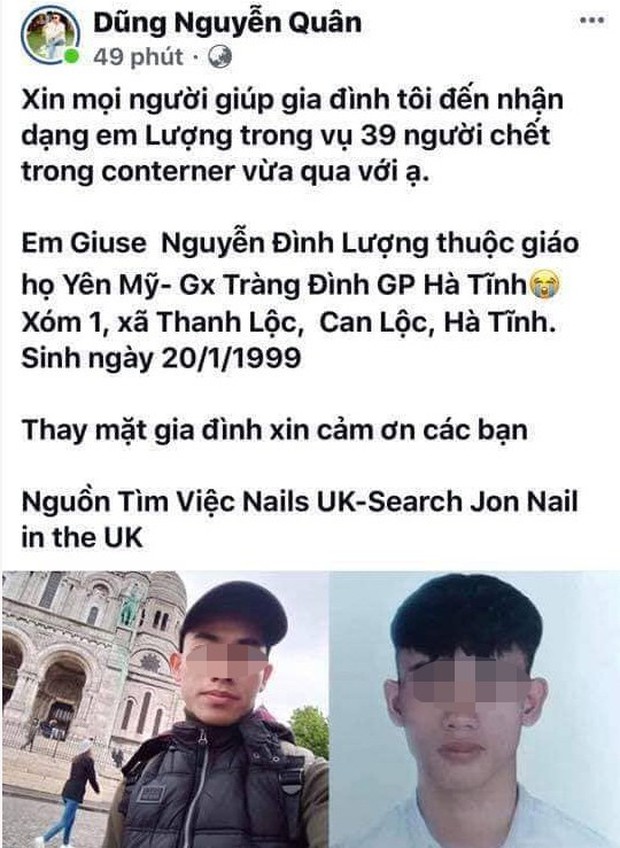 Gia đình "cô gái Việt nghi tử vong trong container ở Anh": Đọc tin nhắn con mà quặn lòng