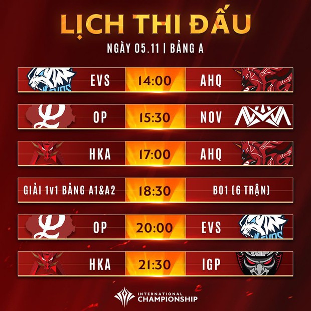 Lịch thi đấu vòng bảng AIC 2019, lần đầu tiên thể thức solo 1v1 giữa các siêu sao được xuất hiện - Ảnh 3.