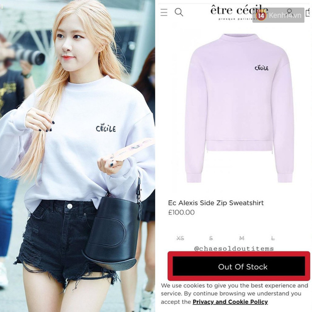 Đâu chỉ có Jennie và Lisa, cô nàng Rosé cũng có thành tích sold out đáng nể, diện món nào là món đó bán sạch trơn - Ảnh 6.