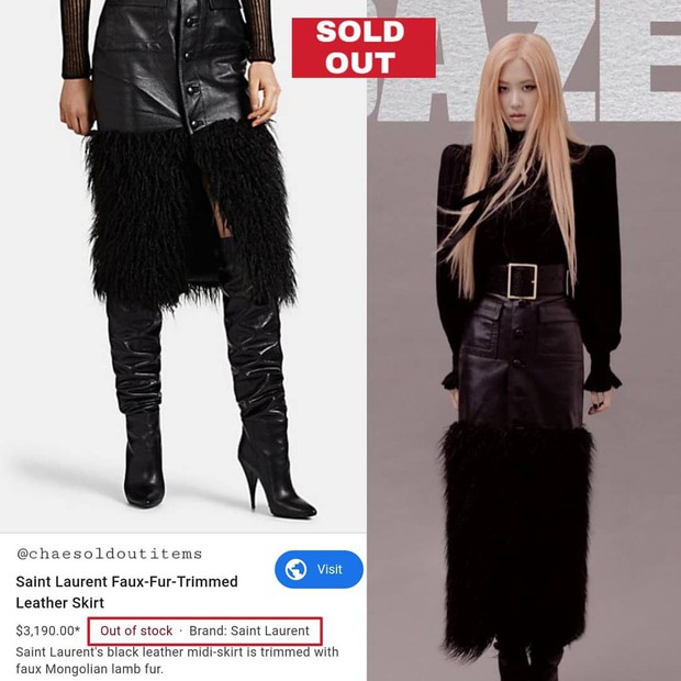 Đâu chỉ có Jennie và Lisa, cô nàng Rosé cũng có thành tích sold out đáng nể, diện món nào là món đó bán sạch trơn - Ảnh 4.