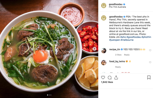 Phở Thìn Lò Đúc ở Úc khuấy động khắp mặt trận Instagram với hàng loạt hình check in và đây là những nhận xét của bạn bè quốc tế - Ảnh 3. Phở Thìn Lò Đúc ở Úc khuấy động khắp mặt trận Instagram với hàng loạt hình check in và đây là những nhận xét của bạn bè quốc tế - Ảnh 3.